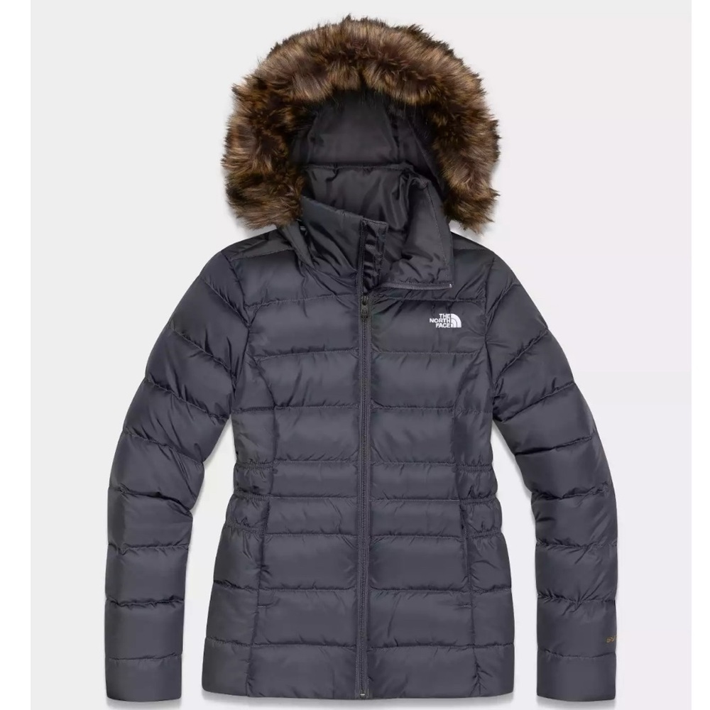The North Face Gotham / Black with removable fur. Size medium